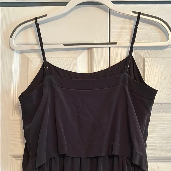 Madewell Black Sheath Midi Dress Spaghetti Strap - Picture 6 of 12